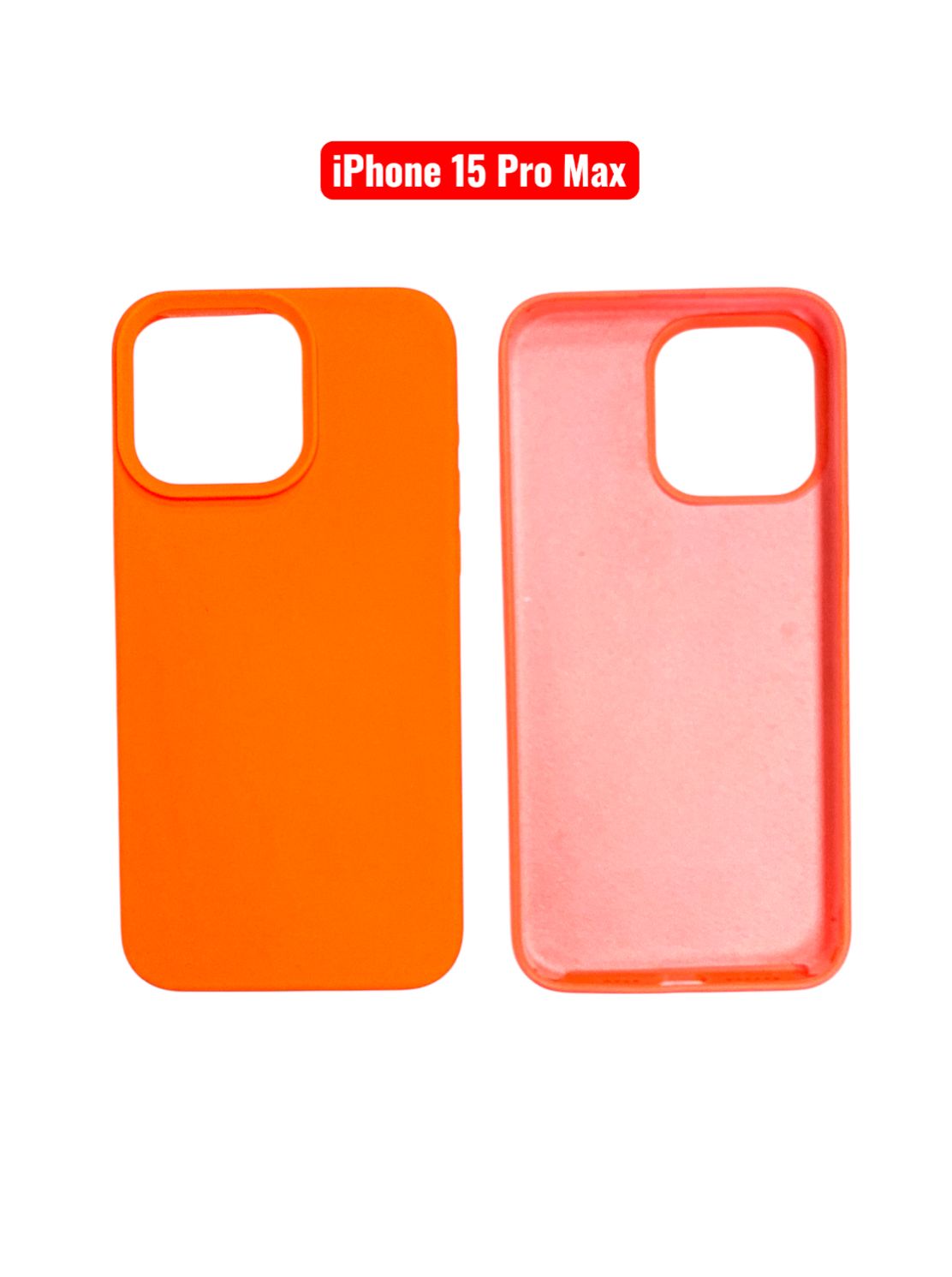 iPhone 15 Pro Max Silicone Case | Black Blue Yellow Orange Pink Green Purple Cover