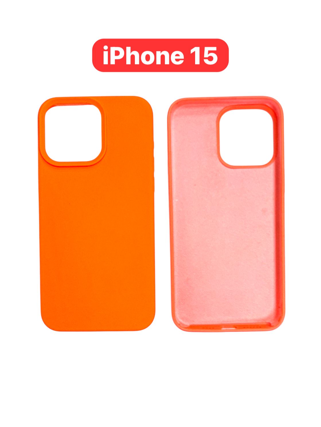 iPhone 15 Silicone Case | Yellow Teal Green Blue Navy Purple Orange Black Cover