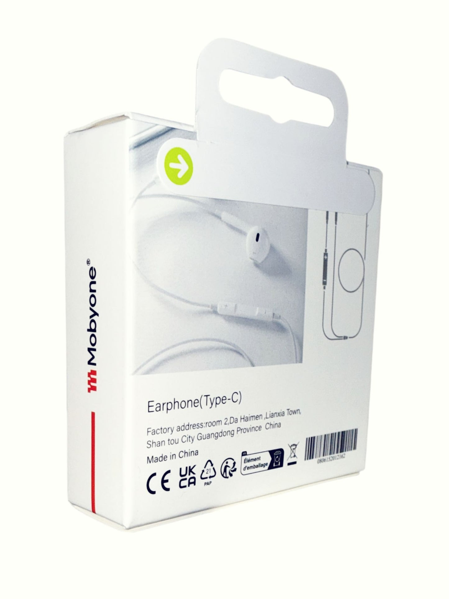 Mobyone wired EarPods USB-C Sport/Work/Play Quality Sound