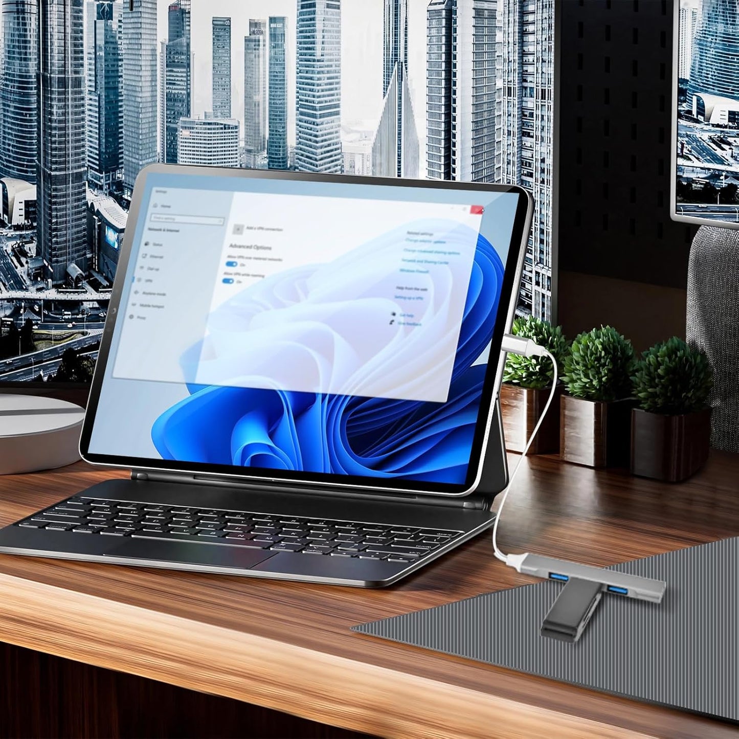 Type-C USB Hub | USB-C to 4-Port USB 3.0 Splitter | High-Speed Adapter