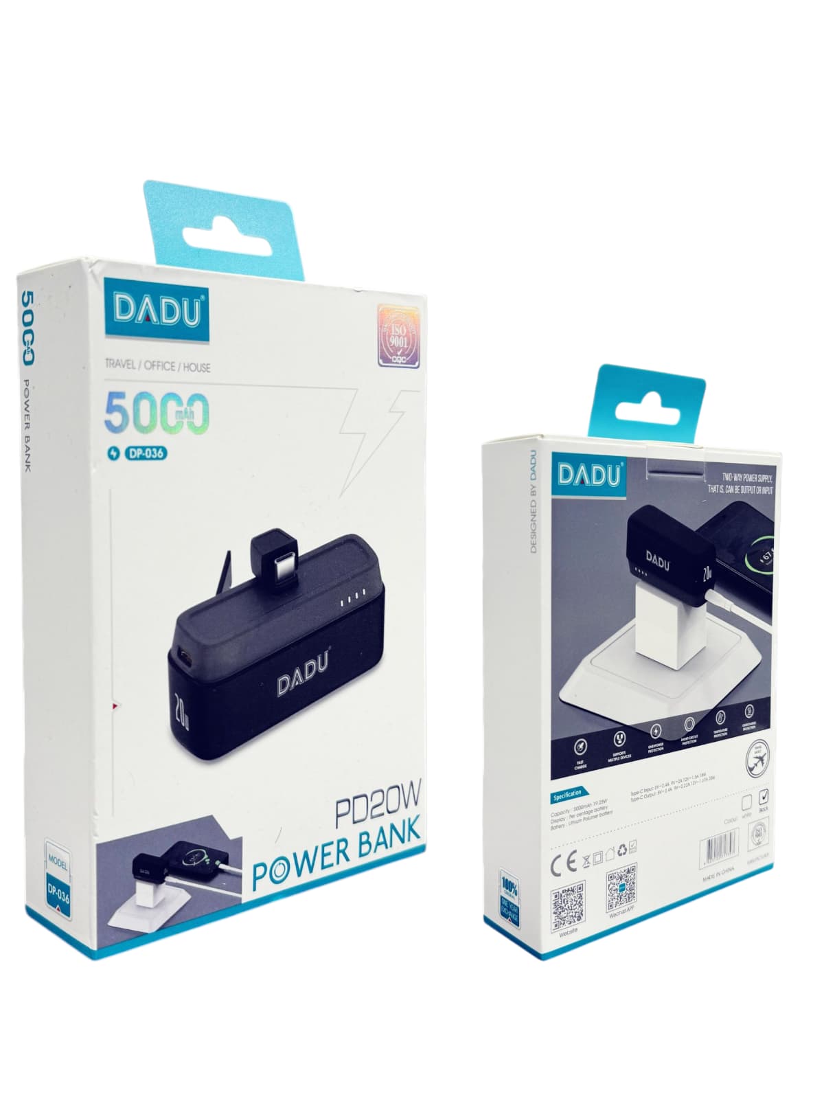 DADU DP-036 5000mAh USB-C Power Bank 20W PD Fast Charging Portable