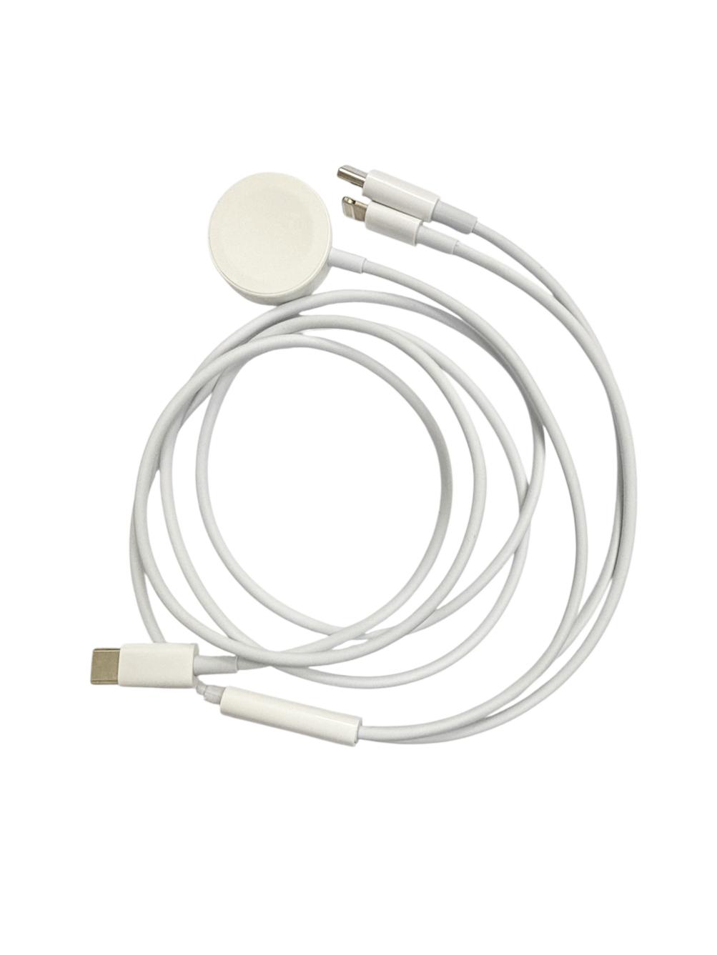 AHL 3 in 1 Charging Cable 1.2m USB C Lightning Megnatic