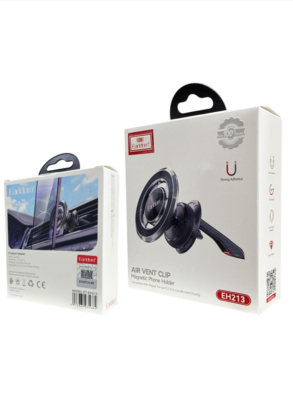 Earldom EH213 Magnetic Phone Holder – Air Vent Clip Mount