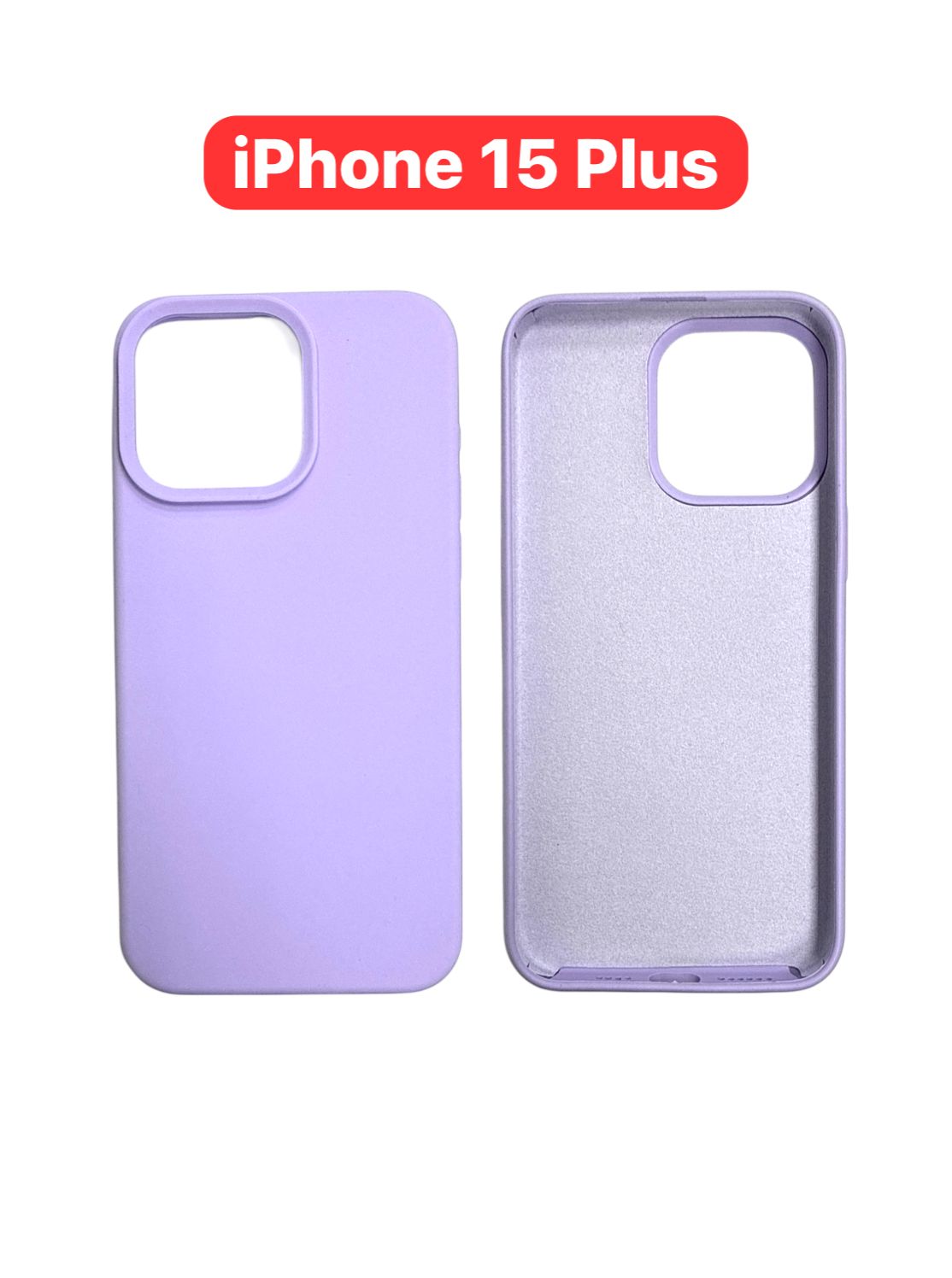 iPhone 15 Plus Silicone Case | Orange Pink Purple Teal Green Navy Yellow Cover