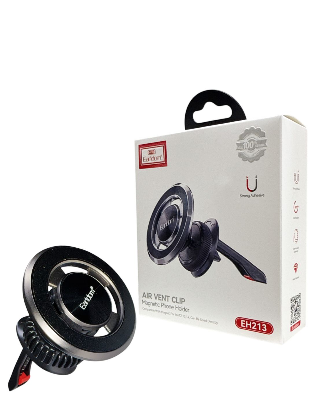 Earldom EH213 Magnetic Phone Holder – Air Vent Clip Mount
