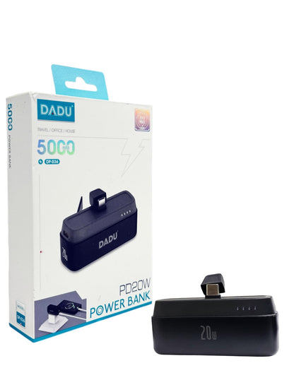 DADU DP-036 5000mAh USB-C Power Bank 20W PD Fast Charging Portable