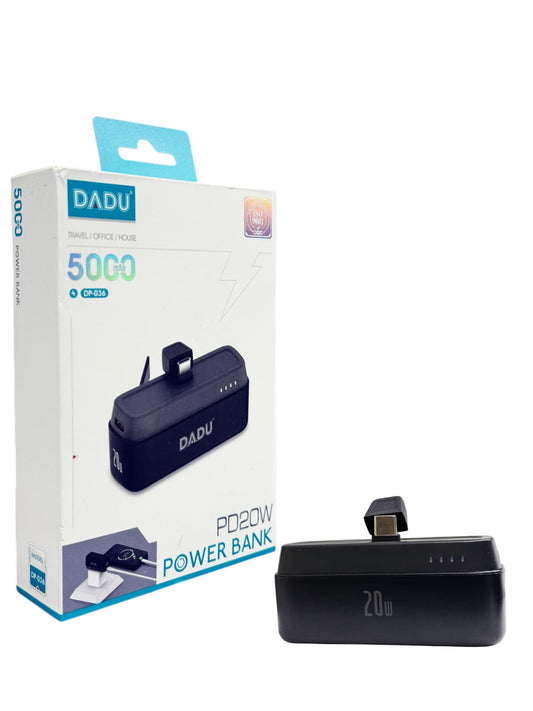 DADU DP-036 5000mAh USB-C Power Bank 20W PD Fast Charging Portable
