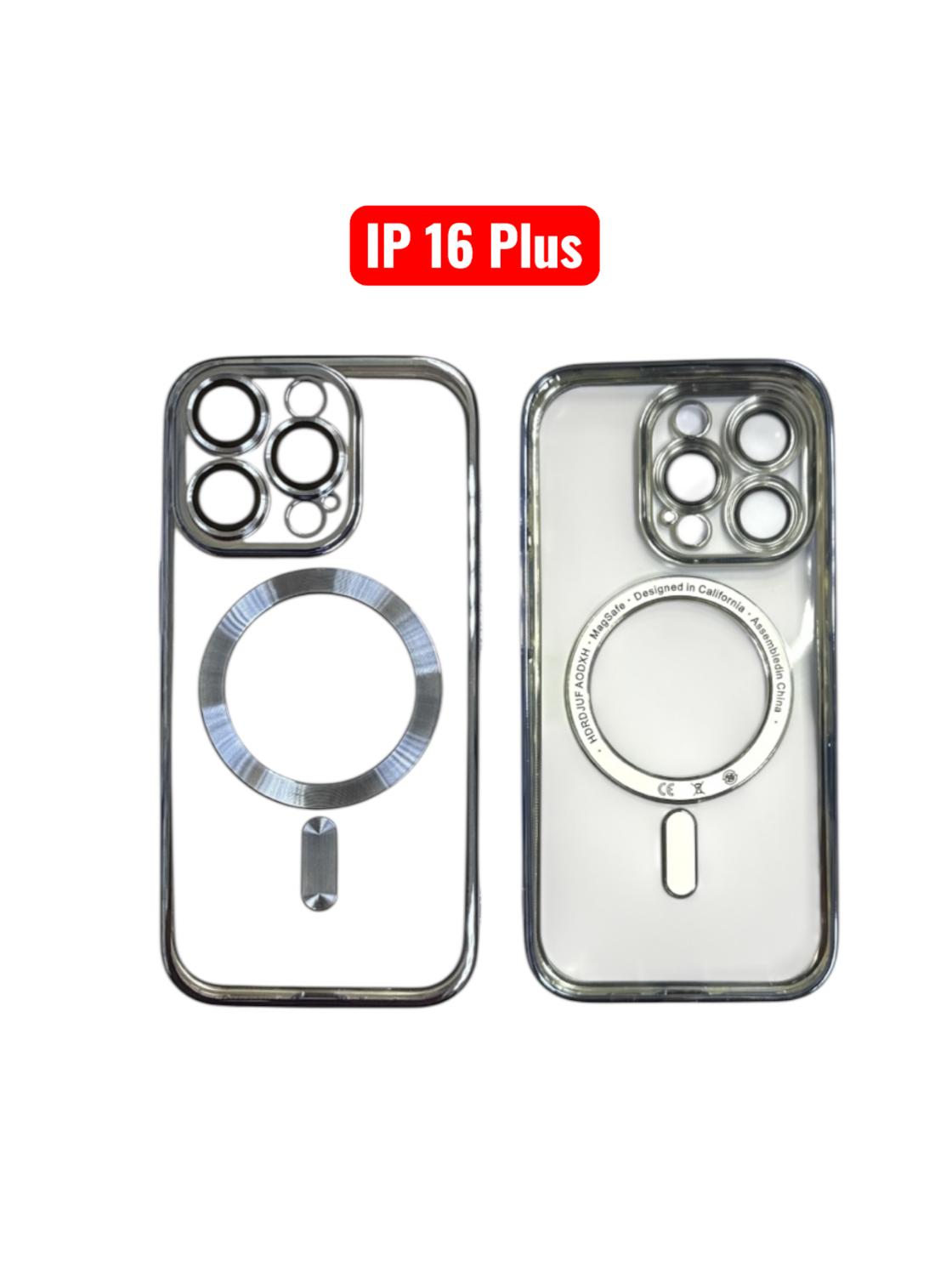 iPhone 16 Plus Magnetic Electroplating TPU Case | Silver Black Rose Gold Blue Green Gold