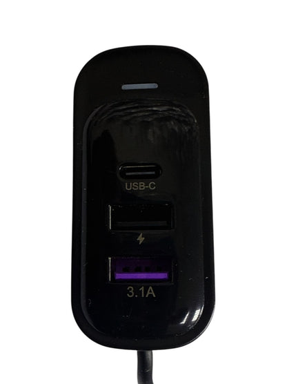 Earldom 66W 6-in-1 Fast Car Charger | Dual USB-A + USB-C | 12–24V