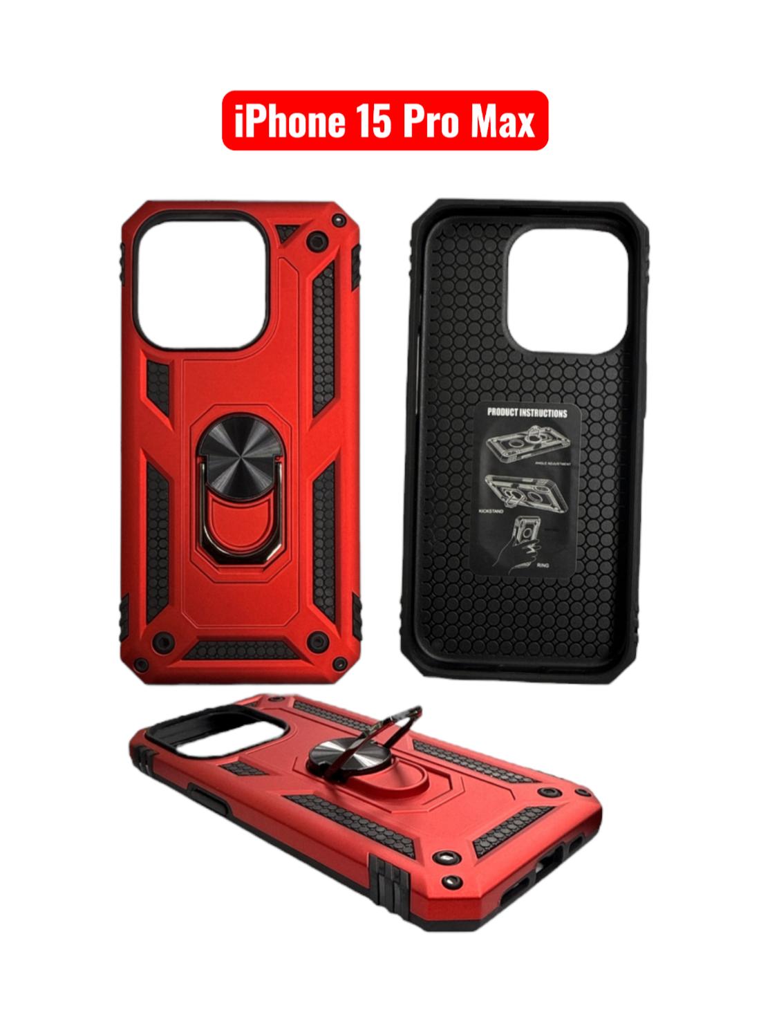 iPhone 15 Pro Max Sergant Hard Case | Red Green Gold Rose Gold Silver Cover