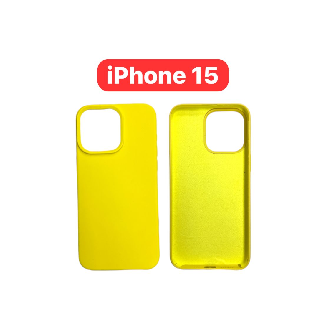 iPhone 15 Silicone Case | Yellow Teal Green Blue Navy Purple Orange Black Cover