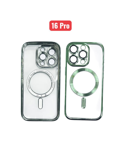 Magnetic Electroplating TPU Case | Silver Black Rose Gold Blue Green Gold