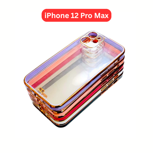 iPhone 12 Pro Max Two Color Electroplated TPU Cases