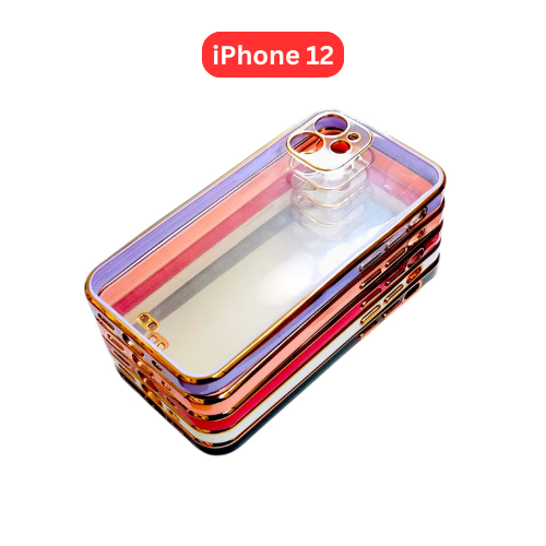 iPhone 12 Two Color Electroplated TPU Cases