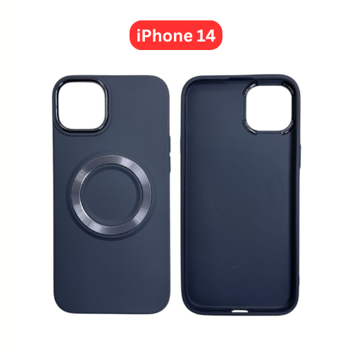 iPhone 14 TPU Magnetic Case White Brown Green Blue Balck White Pink