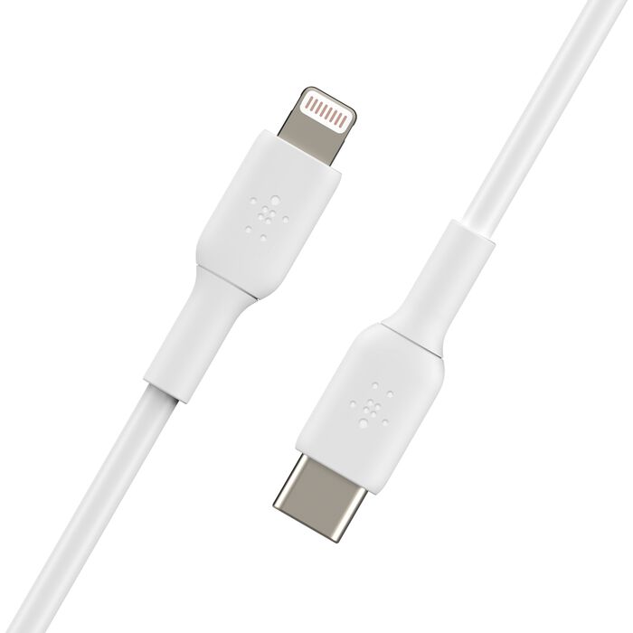 Mobyone 30W USB-C to Apple 1m Silicon Cable Fast Charging | White