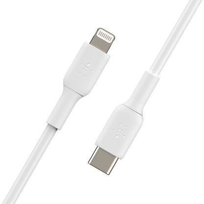 Mobyone 30W USB-C to Apple 1m Silicon Cable Fast Charging | White