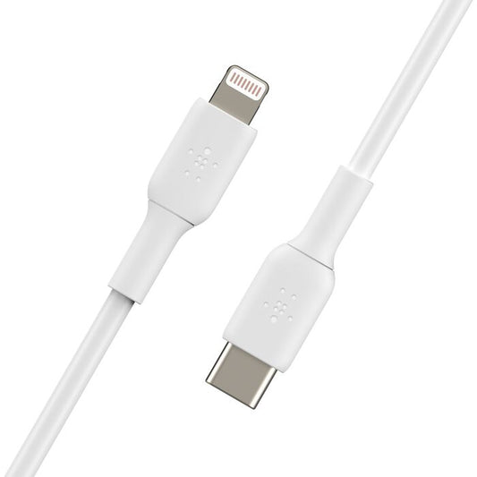 Mobyone 30W USB-C to Apple 1m Silicon Cable Fast Charging | White
