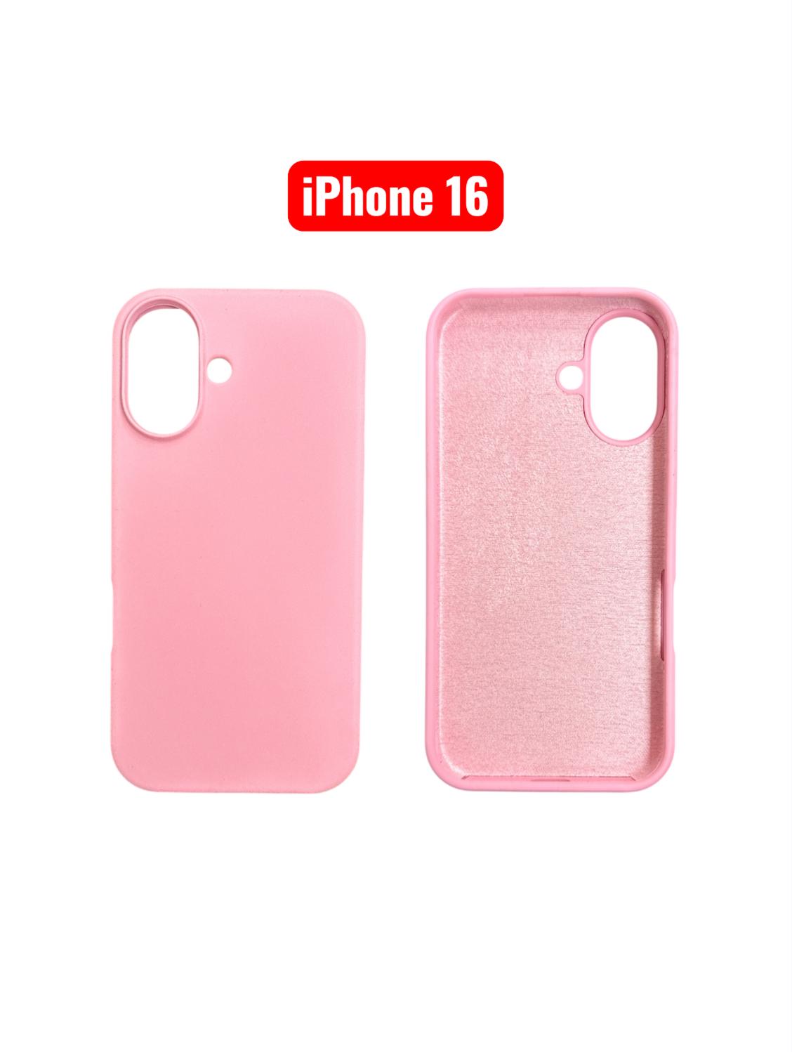 iPhone 16 Silicone Case | Soft Protective Cover – Blue, Black, Pink