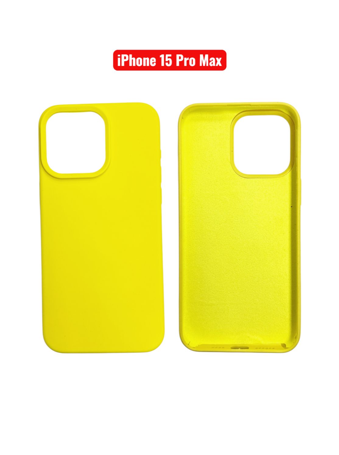 iPhone 15 Pro Max Silicone Case | Black Blue Yellow Orange Pink Green Purple Cover