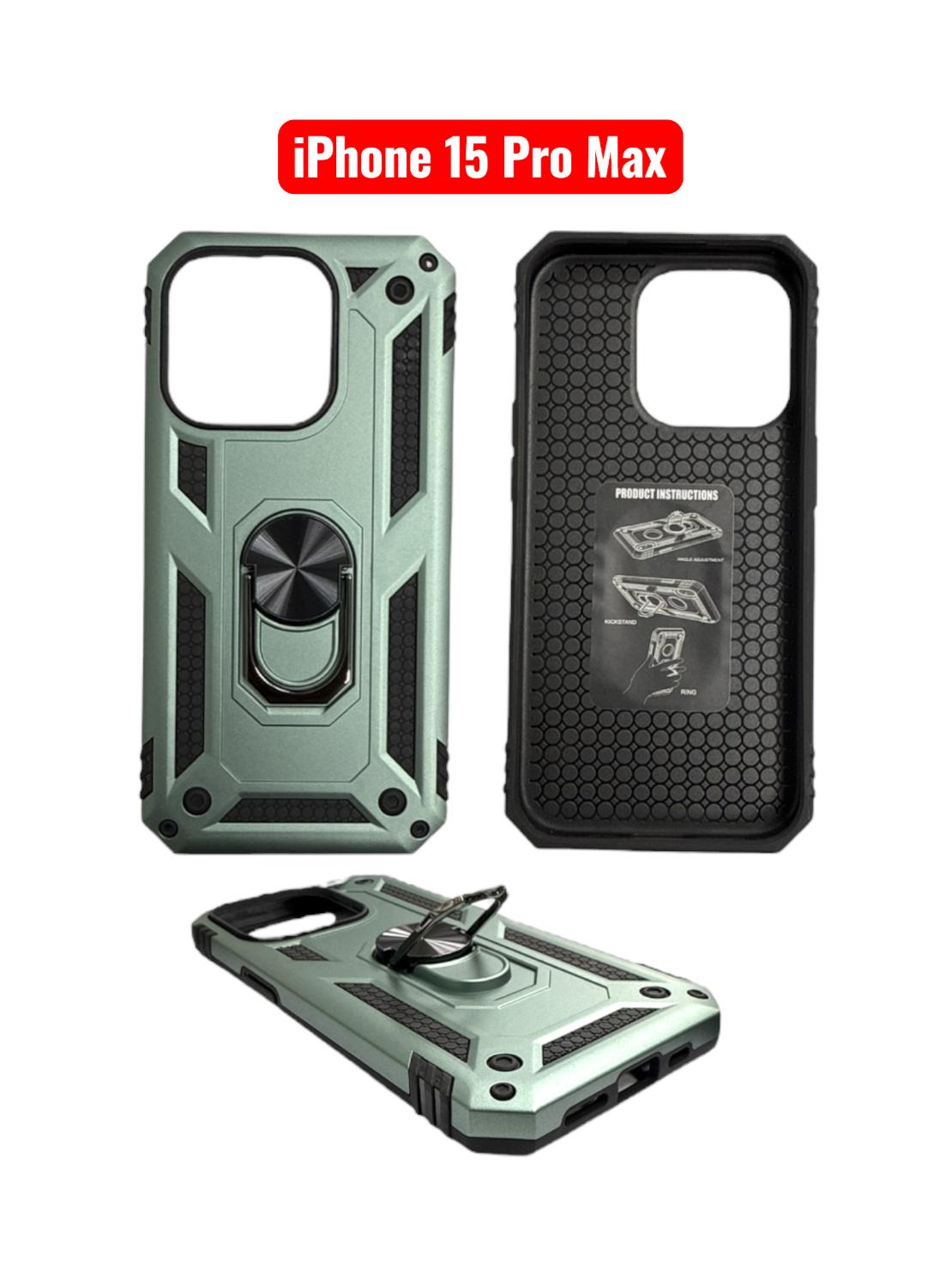 iPhone 15 Pro Max Sergant Hard Case | Red Green Gold Rose Gold Silver Cover