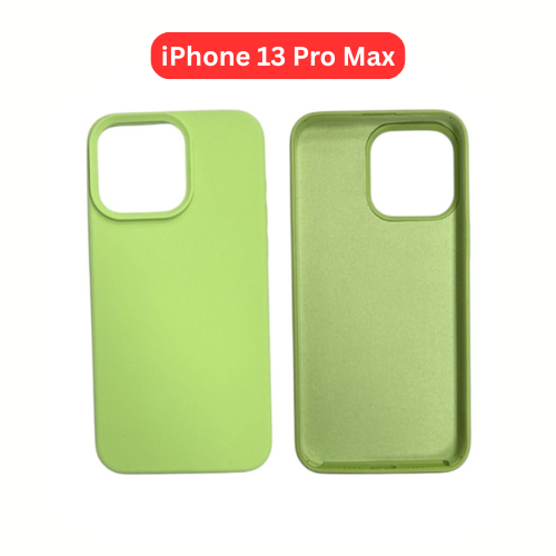 iPhone 13 Pro Max Silicone Case | Grey Blue Yellow Orange Pink Green Purple Cover