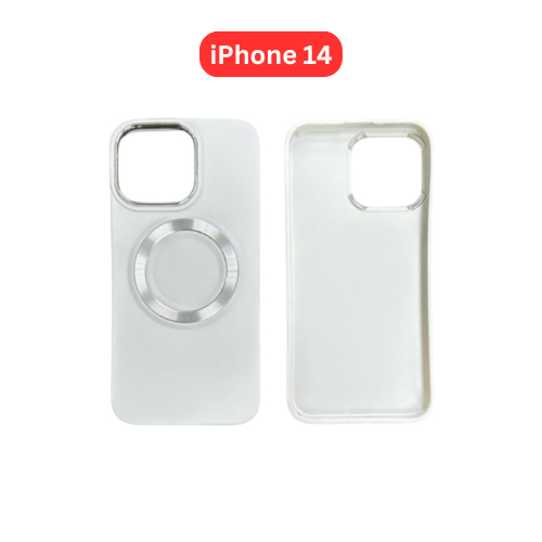 iPhone 14 TPU Magnetic Case White Brown Green Blue Balck White Pink