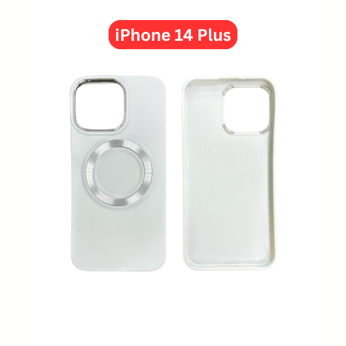 iPhone 14 Plus TPU Magnetic Case White Brown Green Blue Balck White Pink