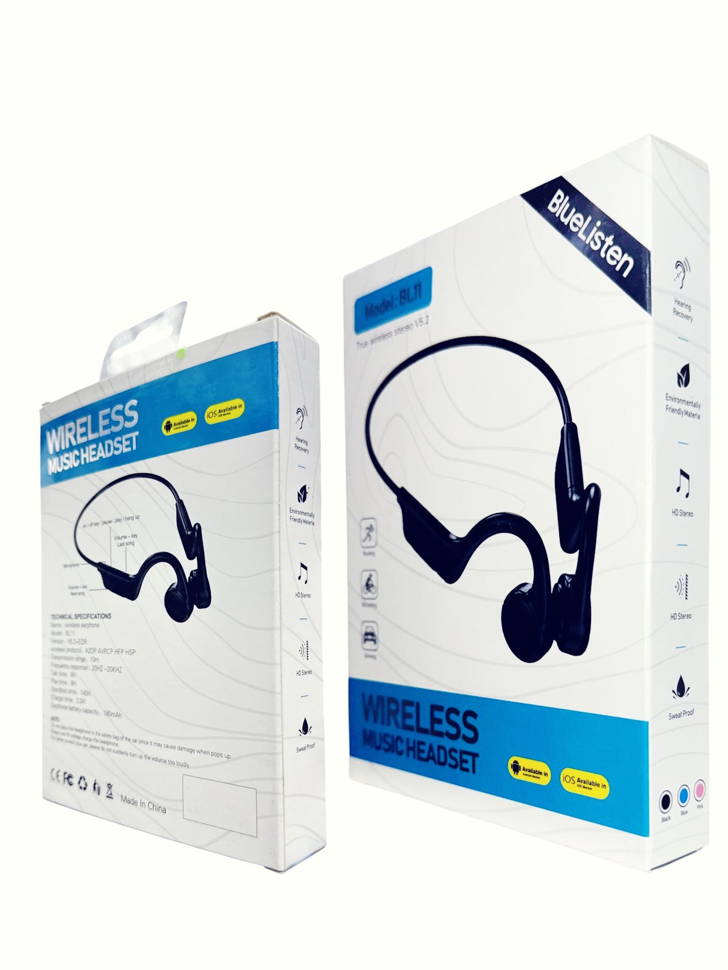 BlueListen BL11 TWS V5.2 Wireless Music Headset Universal