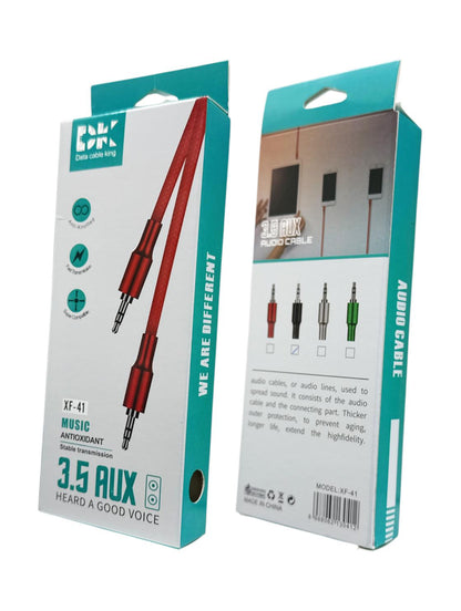 DK XF-41 3.5mm AUX Cable | Anti-Knotted | Fast Transmission | Universal Compatible