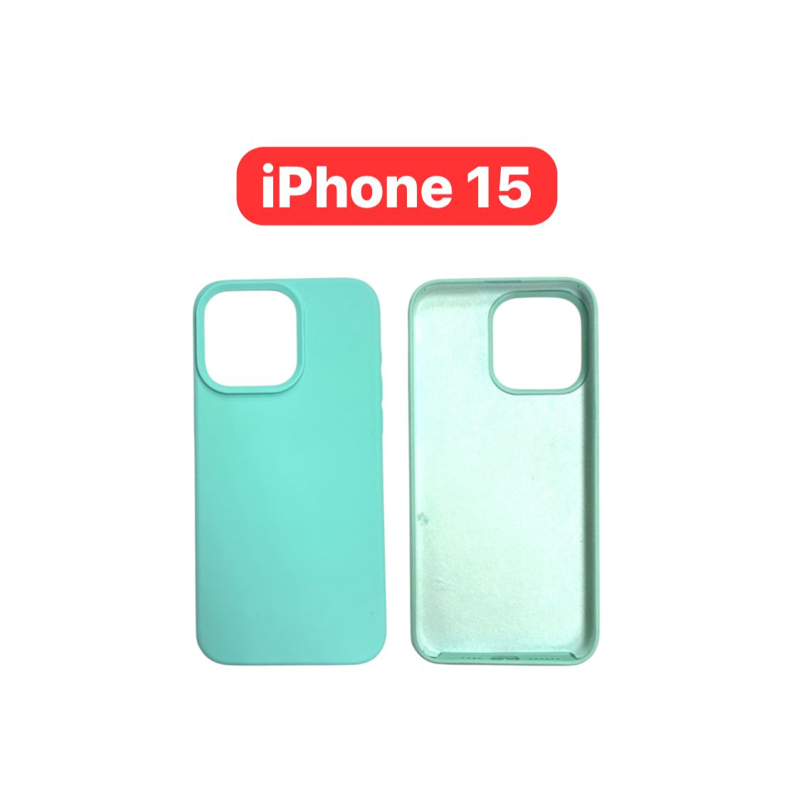 iPhone 15 Silicone Case | Yellow Teal Green Blue Navy Purple Orange Black Cover