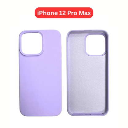iPhone 12 Pro Max Silicone Case | Orange Blue Pink Purple Green Yellow Cover