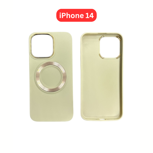 iPhone 14 TPU Magnetic Case White Brown Green Blue Balck White Pink