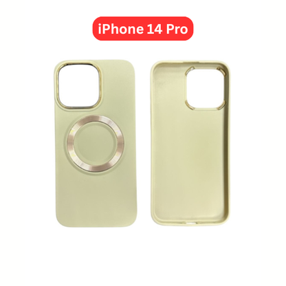 iPhone 14 Pro TPU Magnetic Case White Brown Green Blue