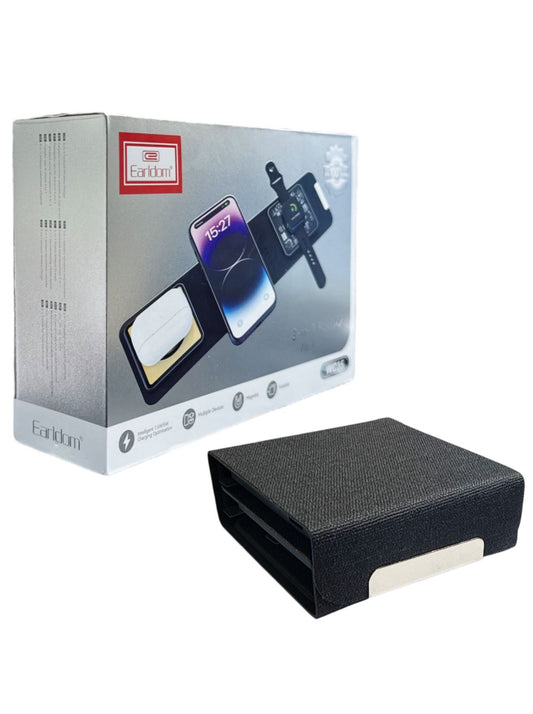 Earldom WC35 3-in-1 Foldable Wireless Charger | 5W–15W Fast Charging Dock