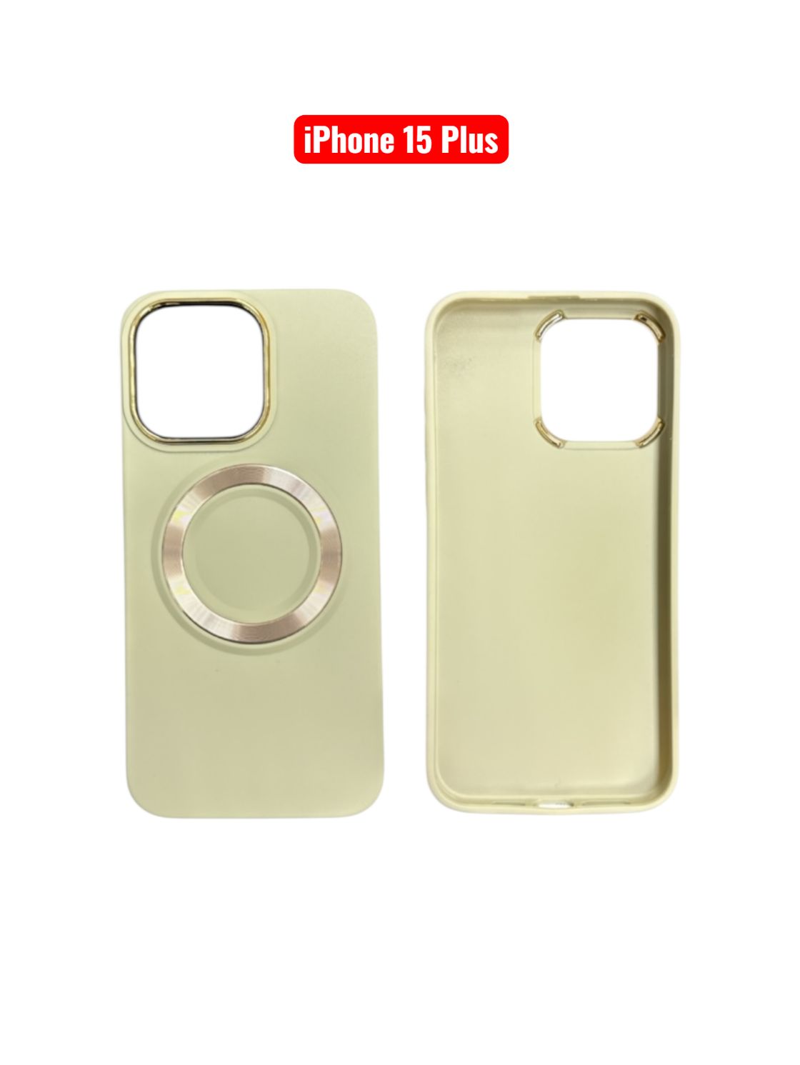 iPhone 15 Plus TPU Magnetic Case | White Brown Green Blue Pink Slim Shockproof Cover