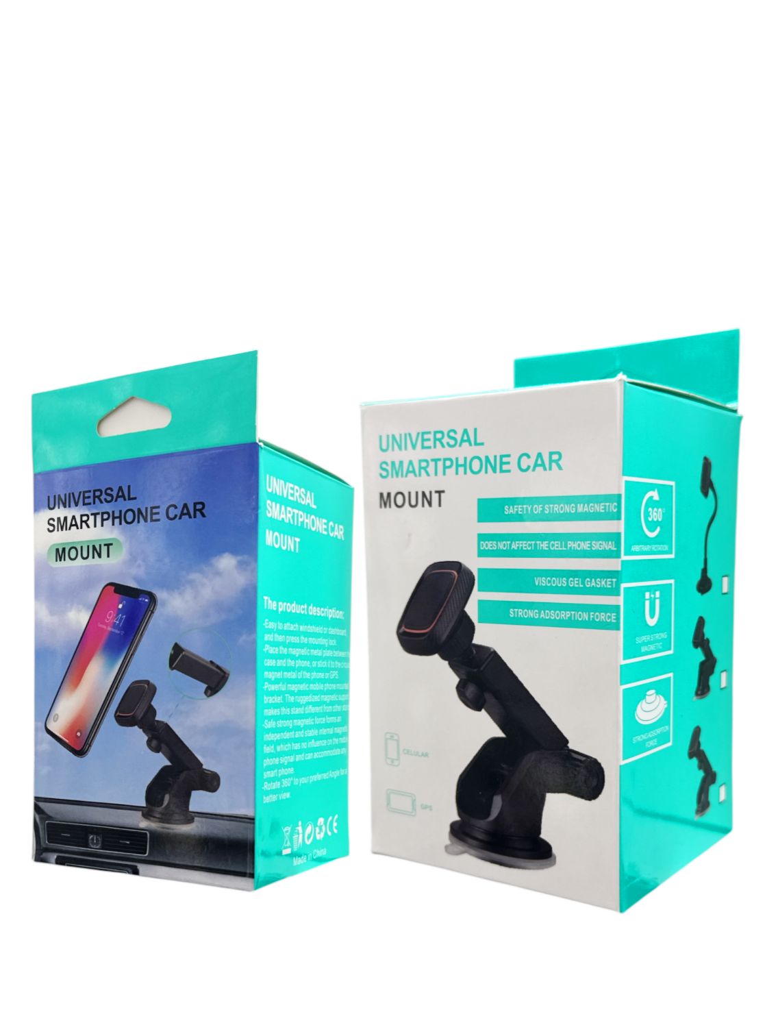 Universal Magnetic Car Mount | Smartphone Holder | 360° Rotation Stand