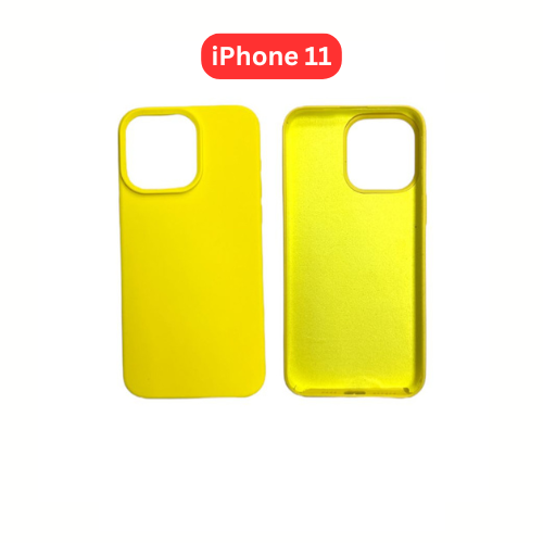 iPhone 11 Silicone Case | Orange Blue Black Yellow Cover