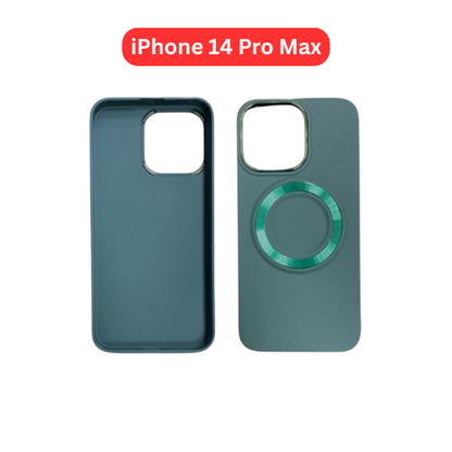iPhone 14 Pro Max TPU Magnetic Case White Brown Green Blue