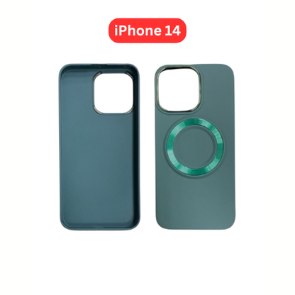 iPhone 14 TPU Magnetic Case White Brown Green Blue Balck White Pink