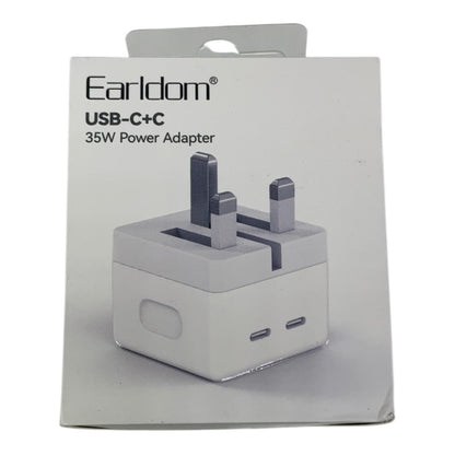Earldoms ES-UK14 35W USB-C Fast Charger | Power Adapter | UK Plug | Type-C