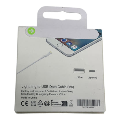 Mobyone USB to 8-Pin Charging Cable | 1m Fast Lead for Apple Devices – White