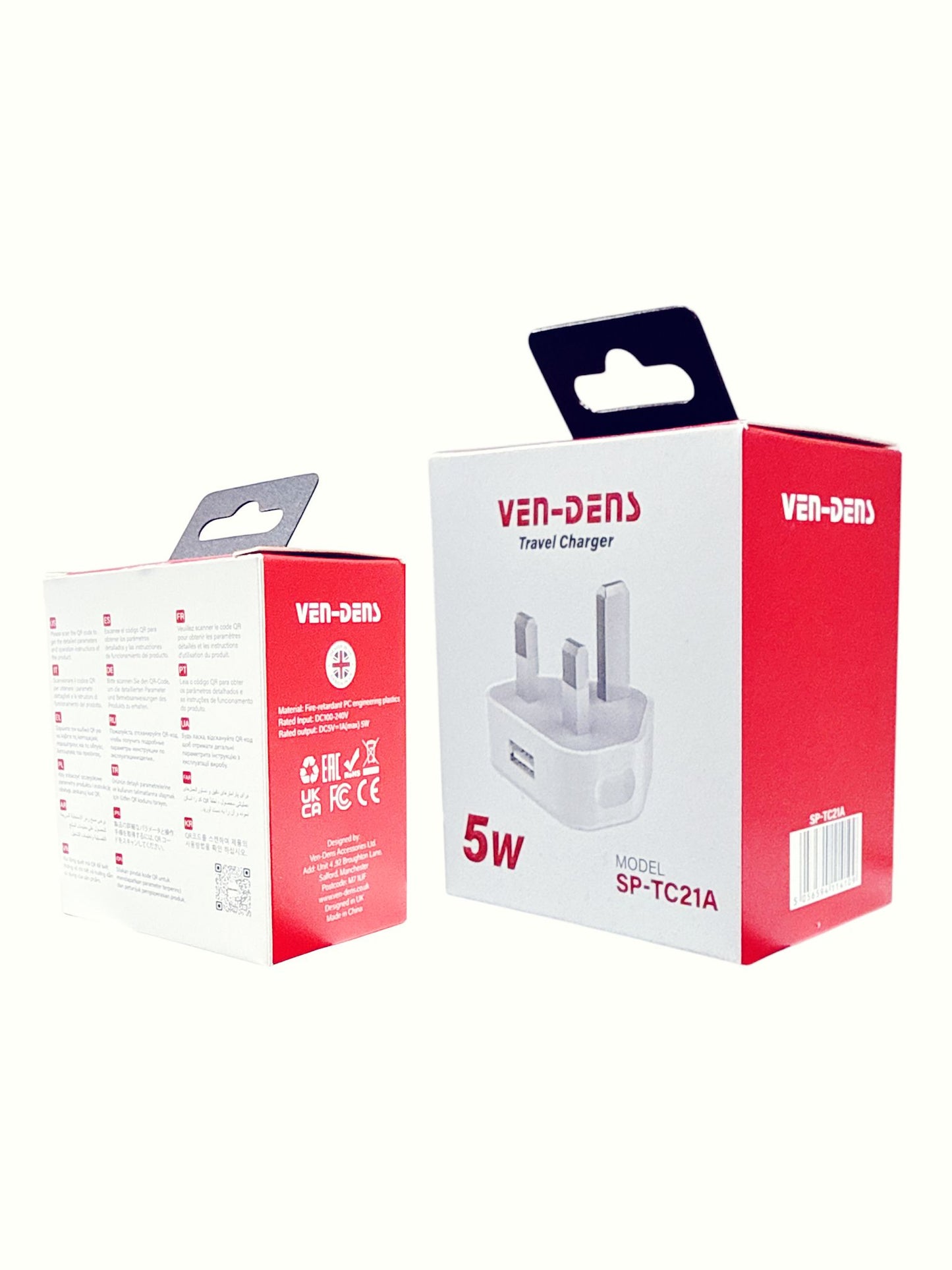 VEN-DENS 5W Travel Charger SP-TC21A – 1A Max