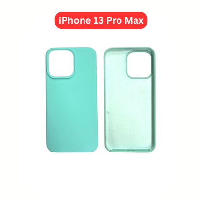 iPhone 13 Pro Max Silicone Case | Grey Blue Yellow Orange Pink Green Purple Cover