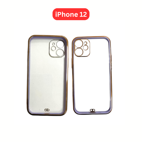 iPhone 12 Two Color Electroplated TPU Cases