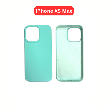 iPhone XS Max Silicone Case | Orange Blue Black Yellow Pink Purple Green Cover