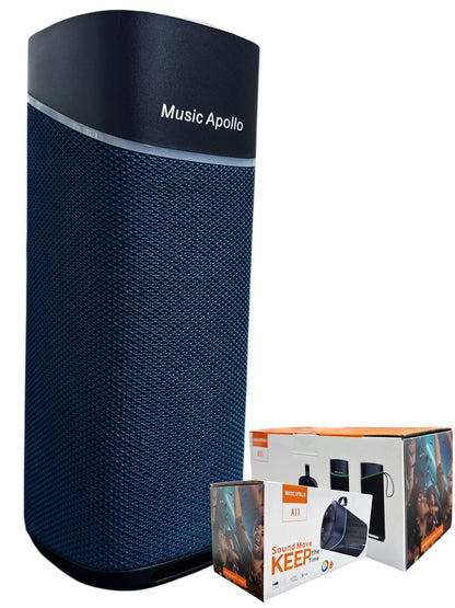 Music Apollo A11 Portable Speaker RGB LED Sound Waves Tech