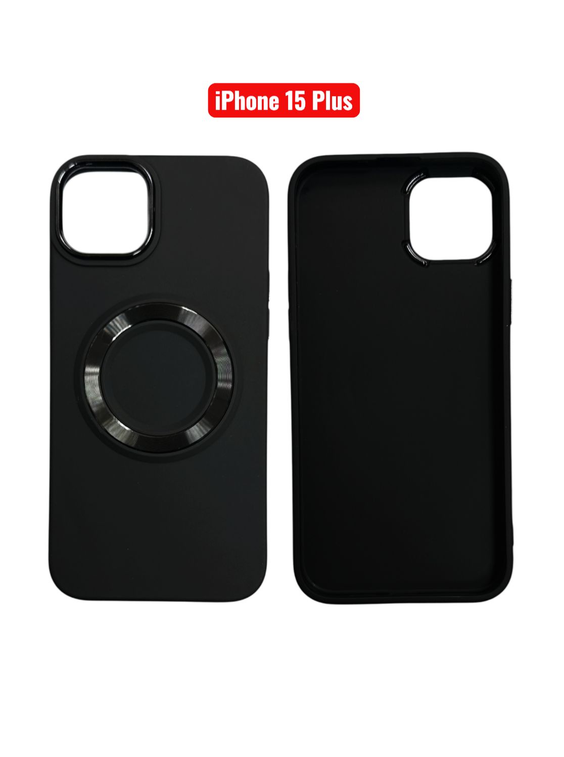 iPhone 15 Plus TPU Magnetic Case | White Brown Green Blue Pink Slim Shockproof Cover