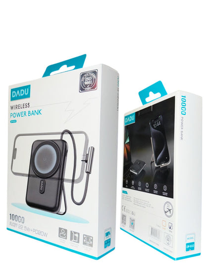 DADU 10000mAh Wireless Power Bank | 22.5W PD Fast Charger