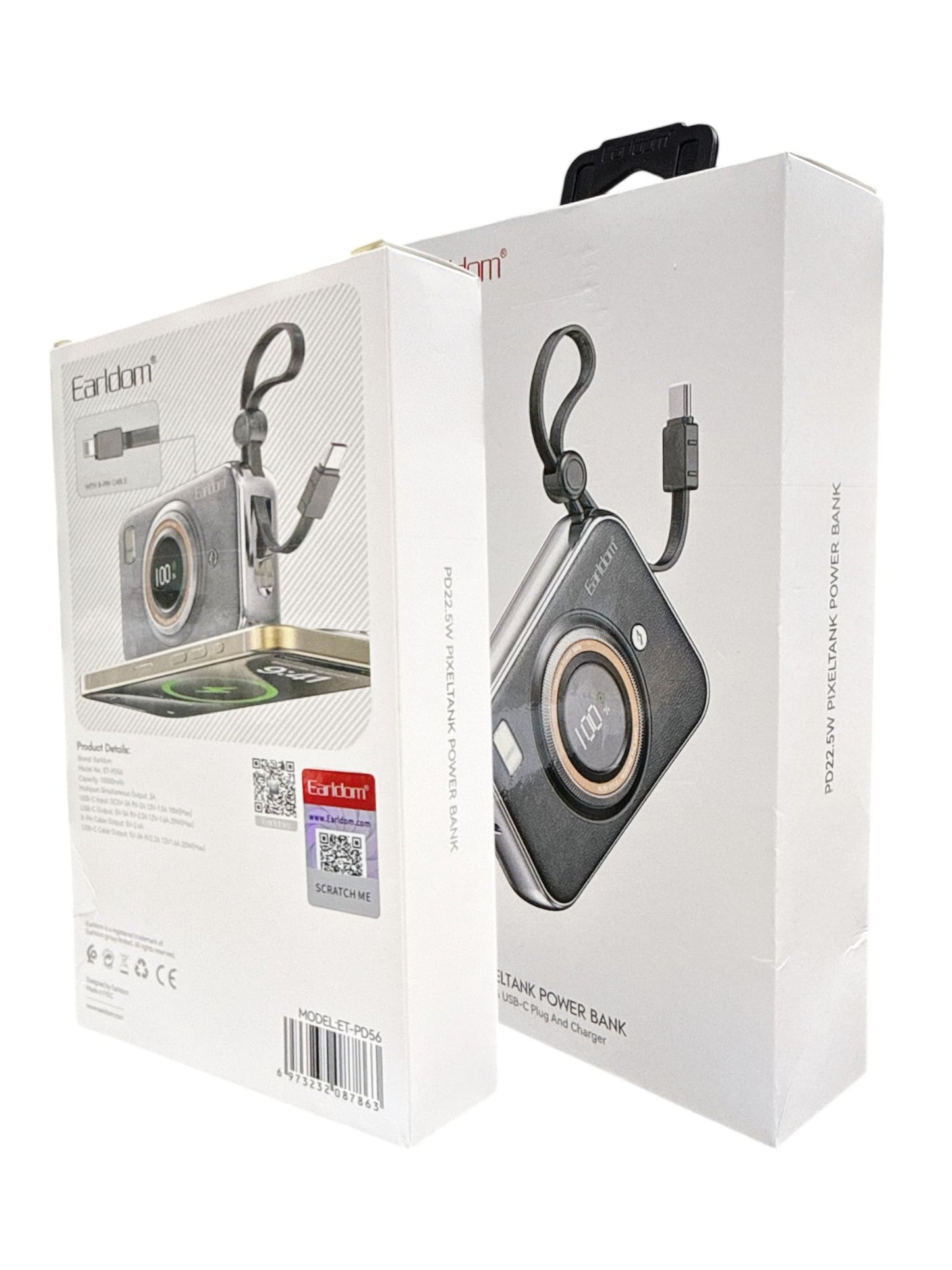 Earldom PD56 22.2W 10000mAh Powerbank – Fast & Portable Charging